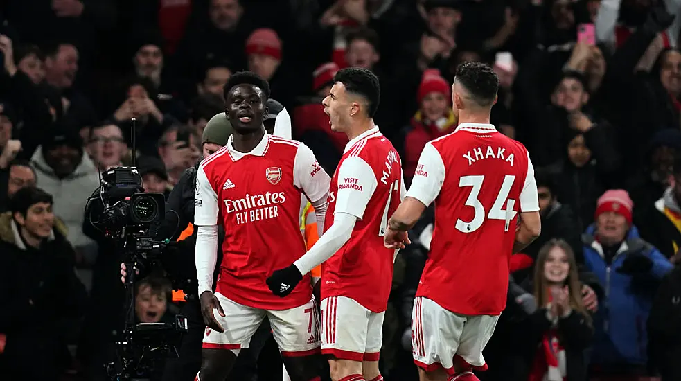 Arsenal March On At Premier League Summit By Thrashing Everton