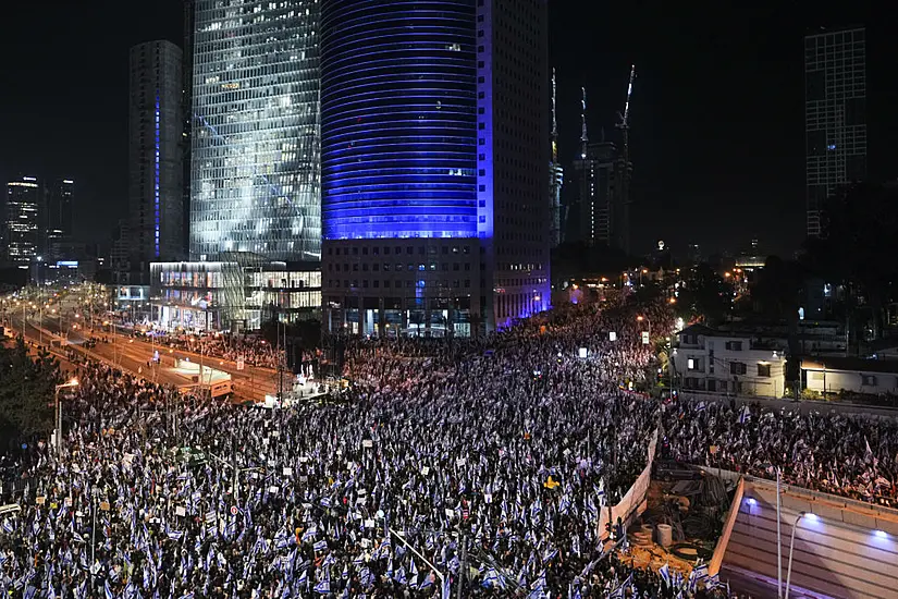 Israelis Protest Against Legal Overhaul Plans For Ninth Week