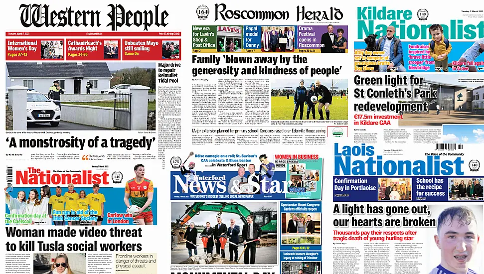 What The Local Papers Say: Castlebar Murder Investigation; North Quays Project Underway