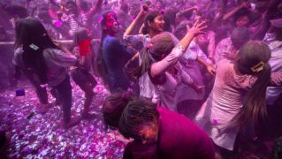 Indians Celebrate Holi, The Hindu Festival Of Colour