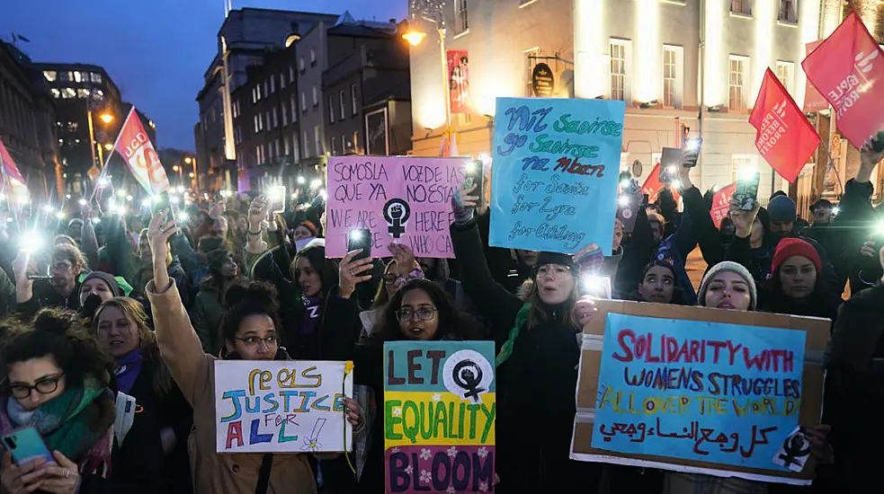 Hundreds March Through Dublin To Call For Gender Equality