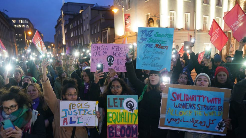 Hundreds March Through Dublin To Call For Gender Equality