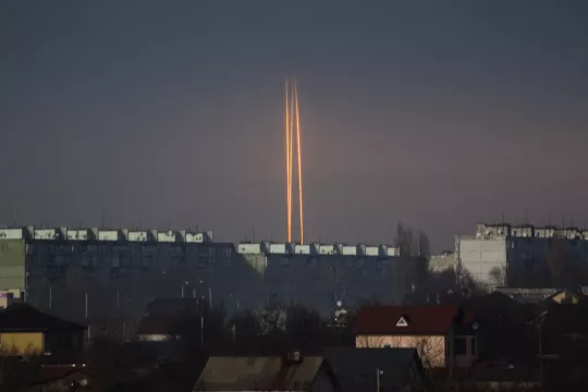 Russian Missile Barrage Slams Into Cities Across Ukraine