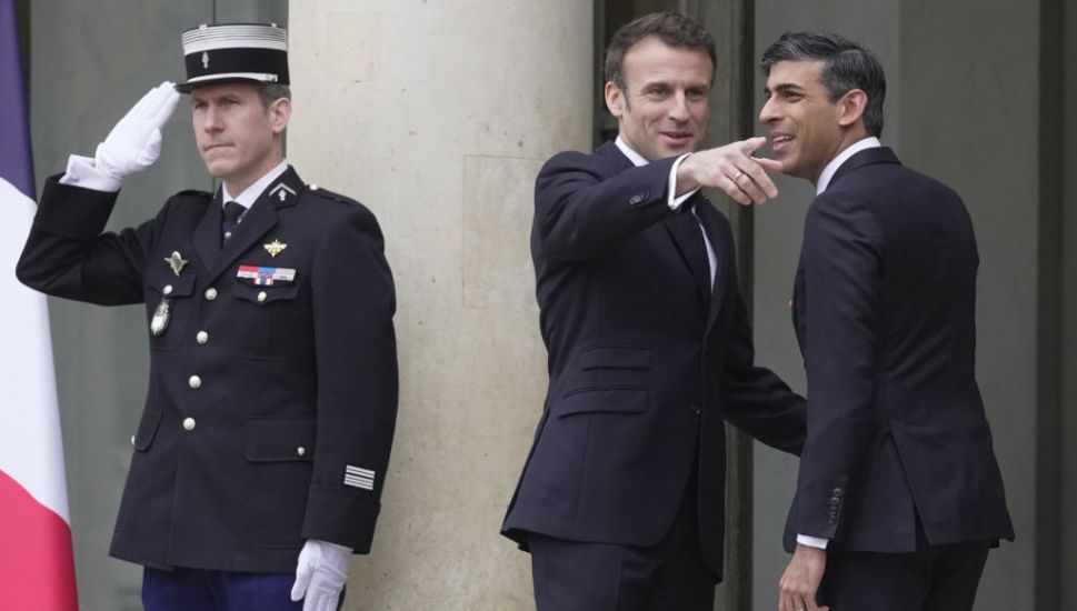 Rishi Sunak And Emmanuel Macron Discuss Migrant Crossings In Paris Meeting