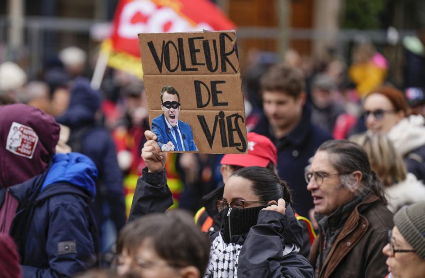 French Citizens Again Protest Against Macron’s Pension Plan