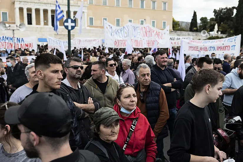 Thousands Take Part In New Greece Protest Over Train Crash Safety Fears