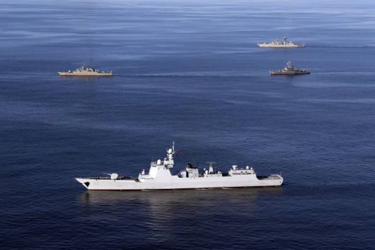 China, Russia And Iran Hold Joint Naval Drills In Gulf Of Oman