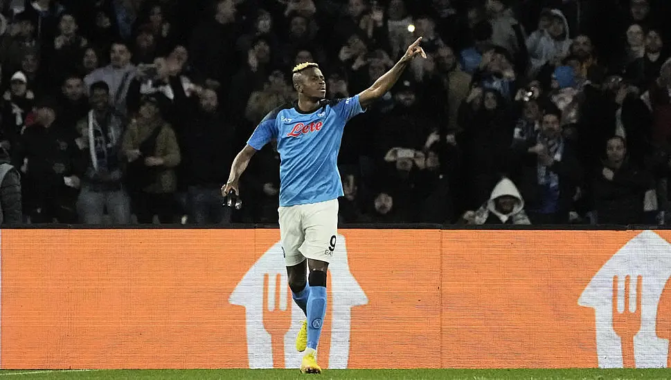 Osimhen Brace Eases Impressive Napoli Into Champions League Last-Eight