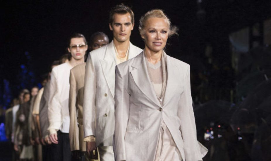Pamela Anderson And Naomi Campbell Walk The Miami Runway For Hugo Boss