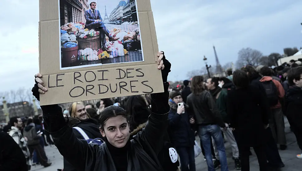 Paris Streets Calm After Pension Reform Protests As Rubbish Piles Up