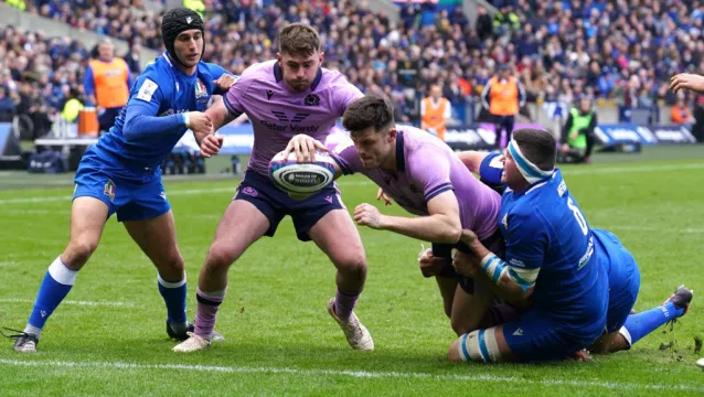 Kinghorn Reigns At Murrayfield With Hat-Trick Over Italy