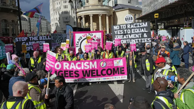 Protesters Take To Streets In Anti-Racism Demonstration