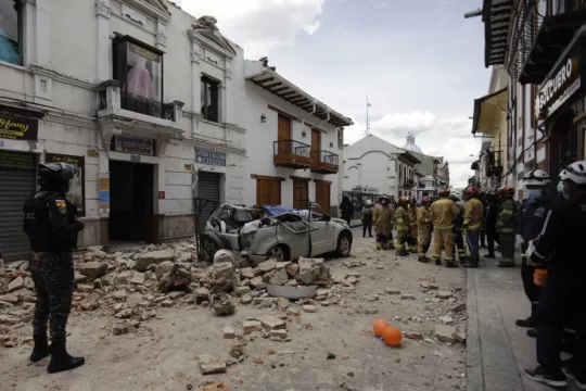 At Least 12 Killed As Strong Earthquake Shakes Coastal Ecuador