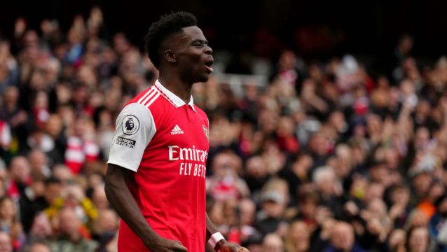 Bukayo Saka Scores Twice As Arsenal Beat Crystal Palace To Go Eight Points Clear