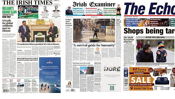 Carlow Nationalist — What the papers say: Tuesday's front pages - Vimarsana News