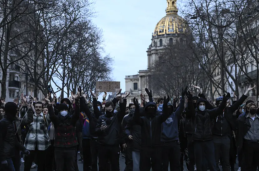 Protests Continue In France After Macron Forces Through Pension Plan