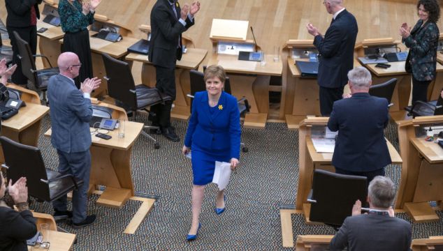 Sturgeon Given Standing Ovation After Final Holyrood Speech As Scotland's First Minister