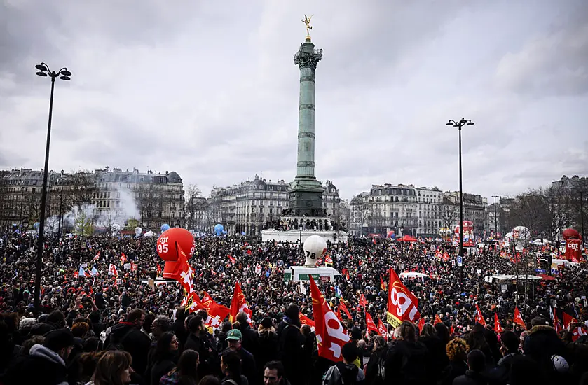 Thousands Join Protests In French Cities Over Macron Pension Reform