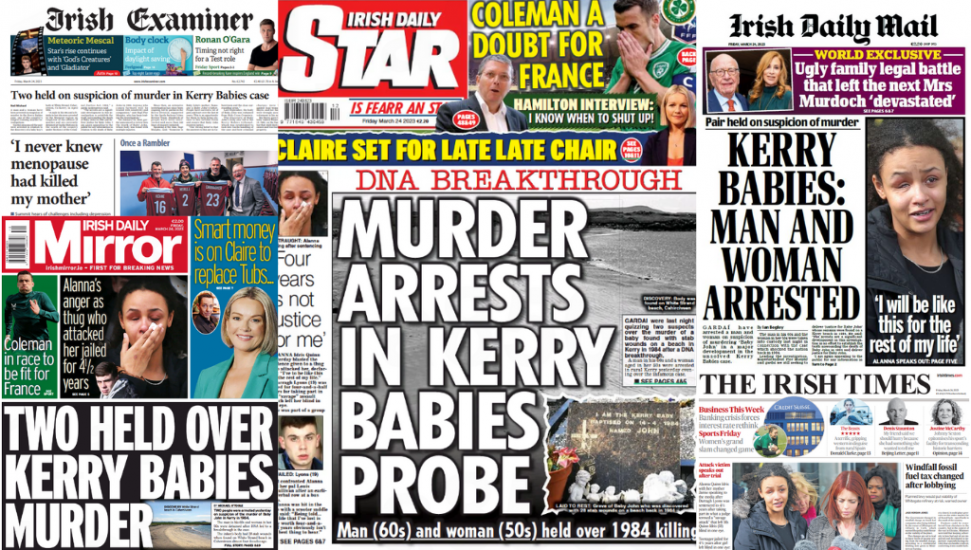 What The Papers Say: Friday's Front Pages