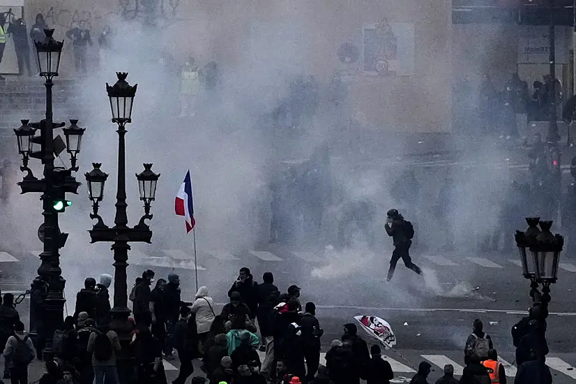 Scattered Protests Continue As Paris Reels From Violence