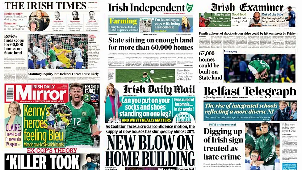 What The Papers Say: Tuesday's Front Pages