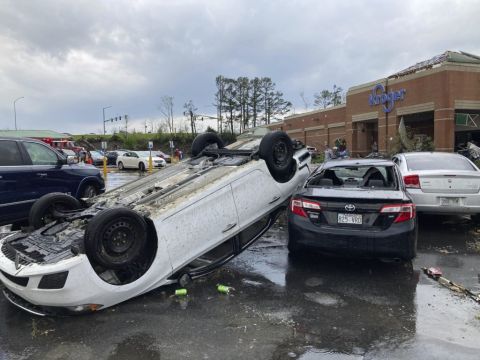 Homes Damaged As Tornado Hits Arkansas Capital