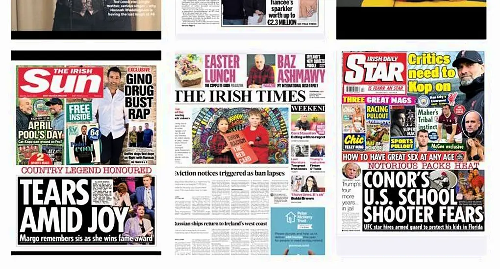 What The Papers Say: Saturday's Front Pages