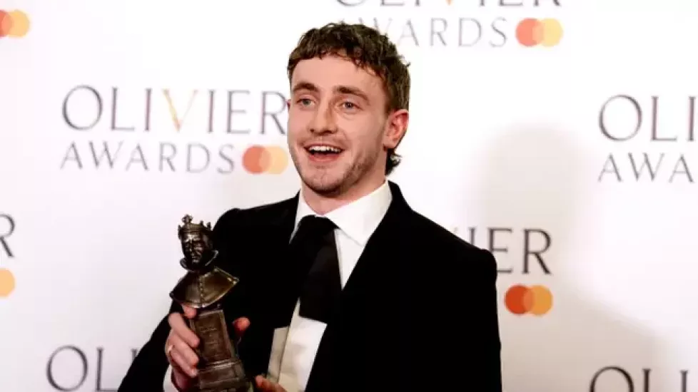 Paul Mescal Scoops Top Prize At Theatre's Olivier Awards