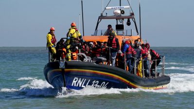 Lifeboat Crew Rescues Group Of People After Small Boats Incident In Channel
