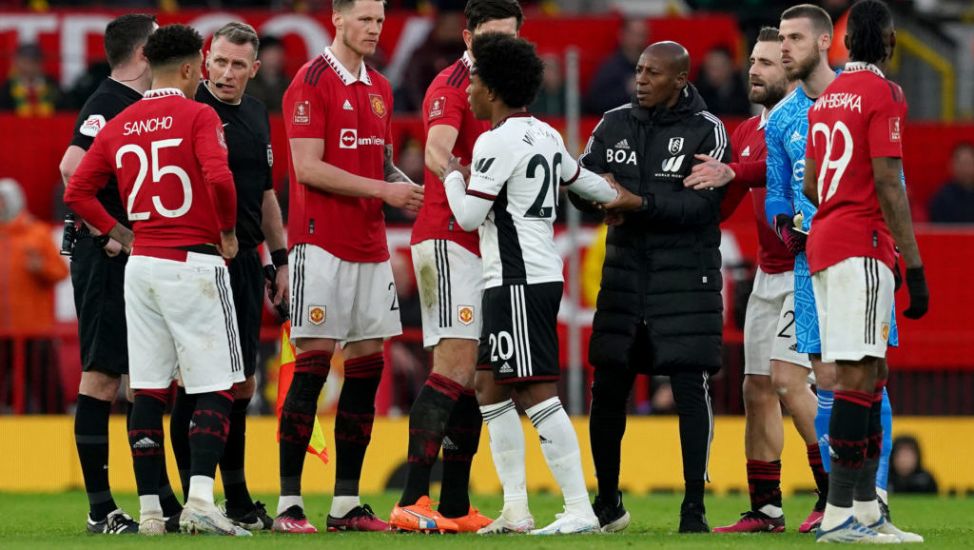 Manchester United Fined £65,000 For Failing To Control Players Against Fulham