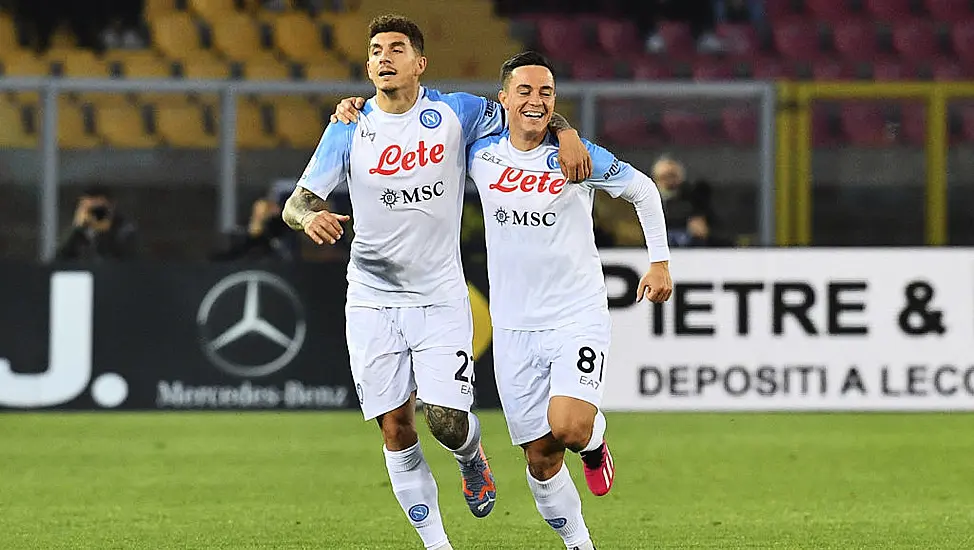 Napoli Get Serie A Title Charge Back On Track With Victory At Lecce