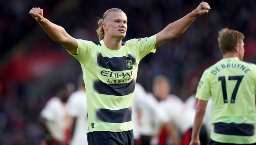 Erling Haaland Strikes Twice As Manchester City Keep Up Title Pursuit