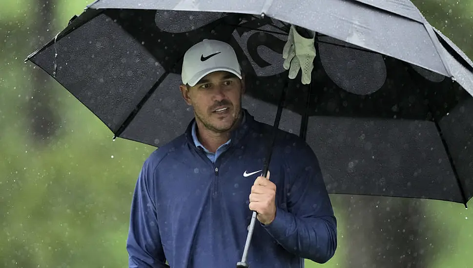 Masters Suspended After Heavy Rain With Brooks Koepka Leading The Way At Augusta