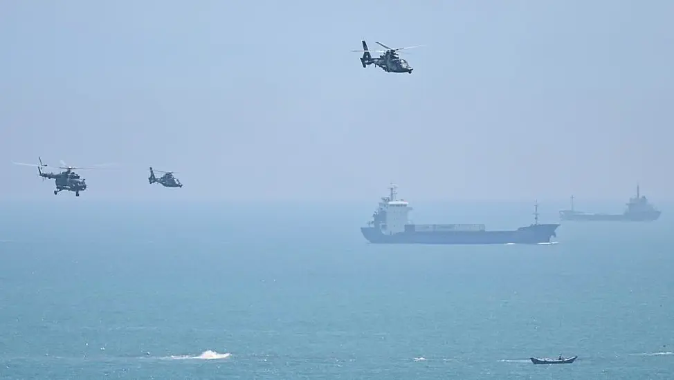 China Simulates Striking Taiwan On Second Day Of Drills