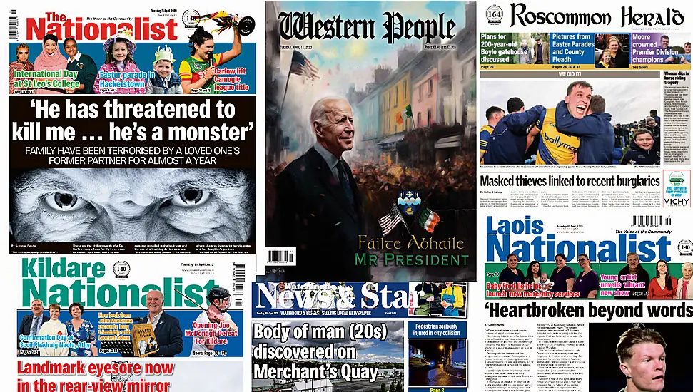 What The Local Papers Say: This Week's Regional Front Pages