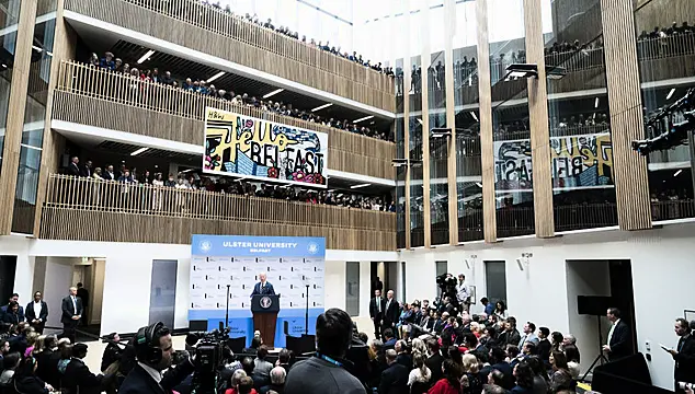 Us President Extols ‘Dividends Of Peace’ At New University Campus In Belfast