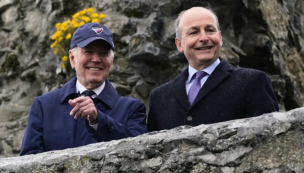 Joe Biden Cheered By Well-Wishers Waiting In The Rain In Carlingford