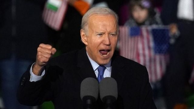 ‘Mayo For Sam’: Biden Wins Crowd Over By Wishing Home Team Success