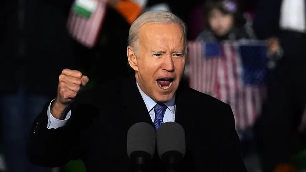 ‘Mayo For Sam’: Biden Wins Crowd Over By Wishing Home Team Success