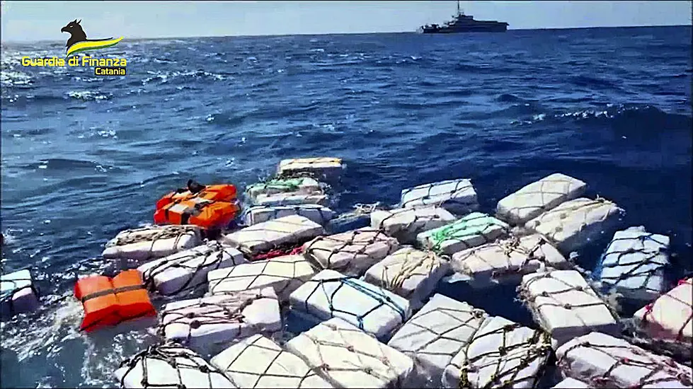 Italian Police Net Two Tons Of Cocaine Found Floating In Sea