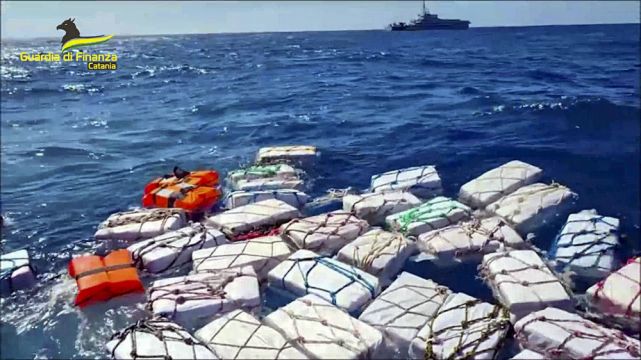Italian Police Net Two Tons Of Cocaine Found Floating In Sea