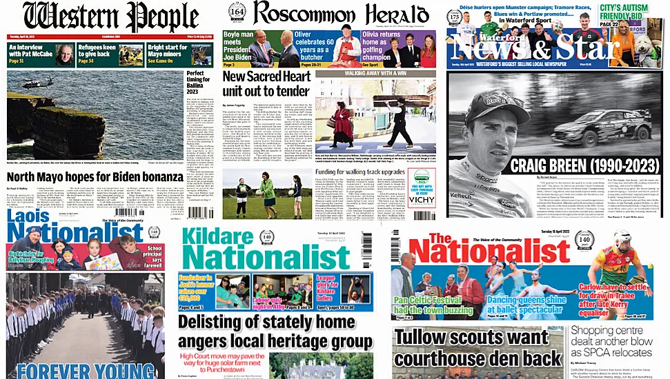 What The Regional Papers Say: Craig Breen Remembered; Mayo Hopes For 'Biden Bonanza'