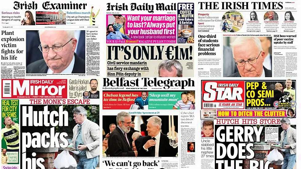 What The Papers Say: Thursday's Front Pages