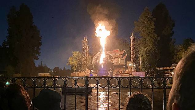 Disneyland Visitors In Shock After Dragon Show Goes Up In Flames