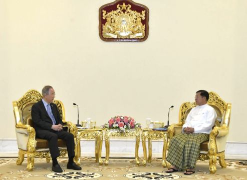 Ex-Un Chief Urges End To Violence During Surprise Meeting With Myanmar Leader