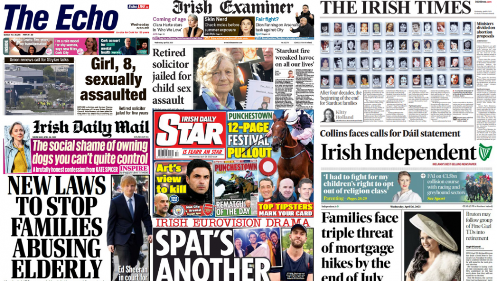 What The Papers Say: Wednesday's Front Pages