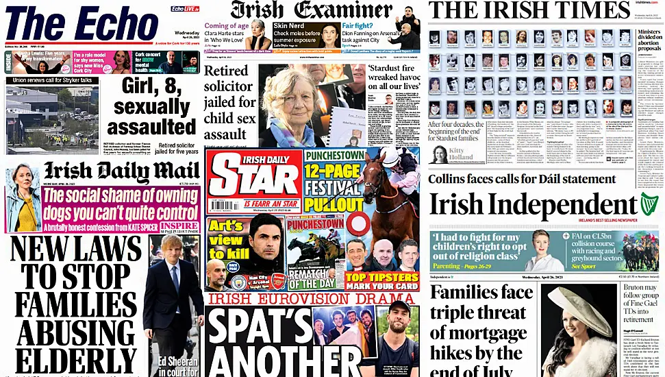 What The Papers Say: Wednesday's Front Pages