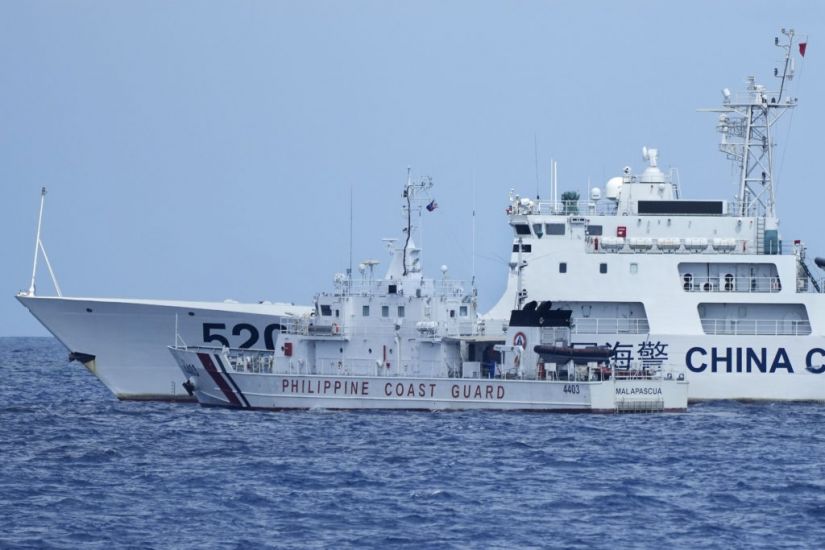 Chinese Coastguard Ship Blocks Philippine Patrol Boat Near Disputed Shoal