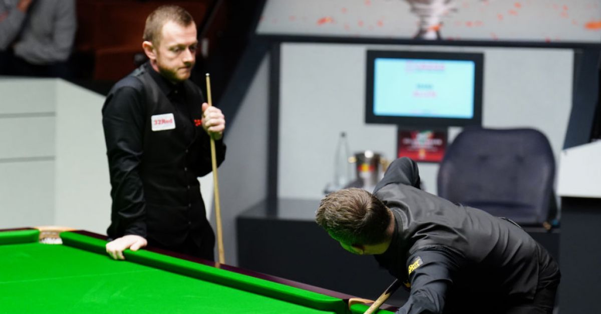 Mark Selby of England reacts in the semi-final match against Mark News  Photo - Getty Images