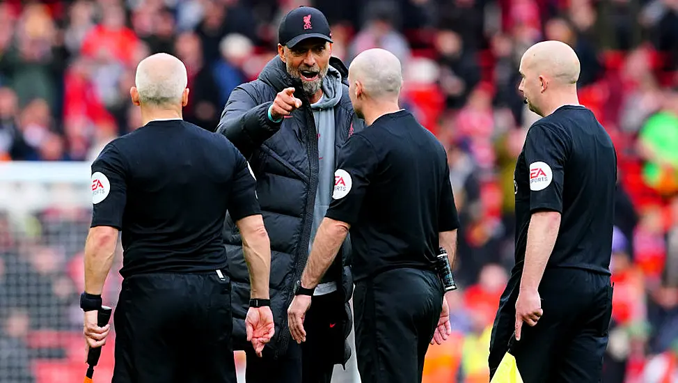 Liverpool Boss Jurgen Klopp Puts Referee Row Down To ’Emotion And Anger’